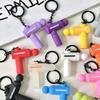 Mini Soft Rubber Fascia Gun Keychain: Sports Fitness Backpack Pendant & Souvenir Gift