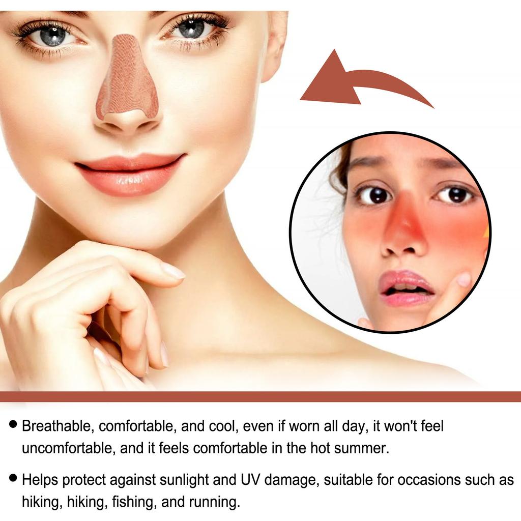 EELHOE Outdoor Protective Nasal Strips Summer Outdoor Breathable Comfortable Refreshing Protective Skin Protective UV Resistant