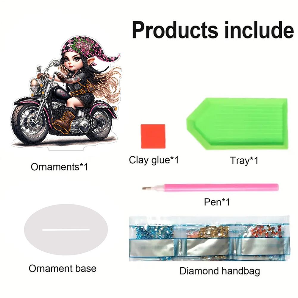 2D Flat Print DIY Diamond Painting Tabletop Ornaments Kit Table Top Diamond Painting Ornament Kits Bedroom Table Decoration