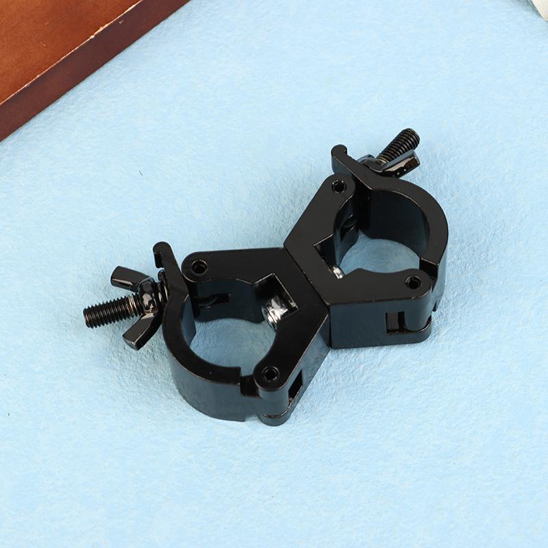 Aluminiowy Obrotowy Zacisk Kratownicowy do Rusztowań Hak do Świateł Scenicznych Zapięcie Jedno/Dwupierścieniowe Rura 18 - 52Mm Dla Maksymalnego Obciążenia 100Kg