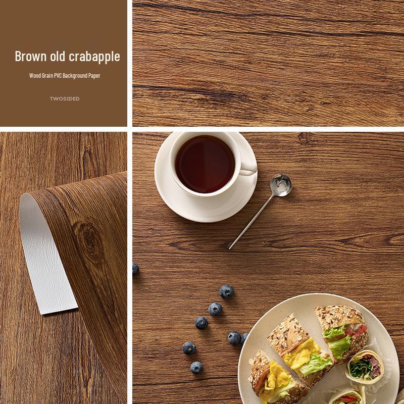 Wood Grain Embossed PVC Background Board for Photography