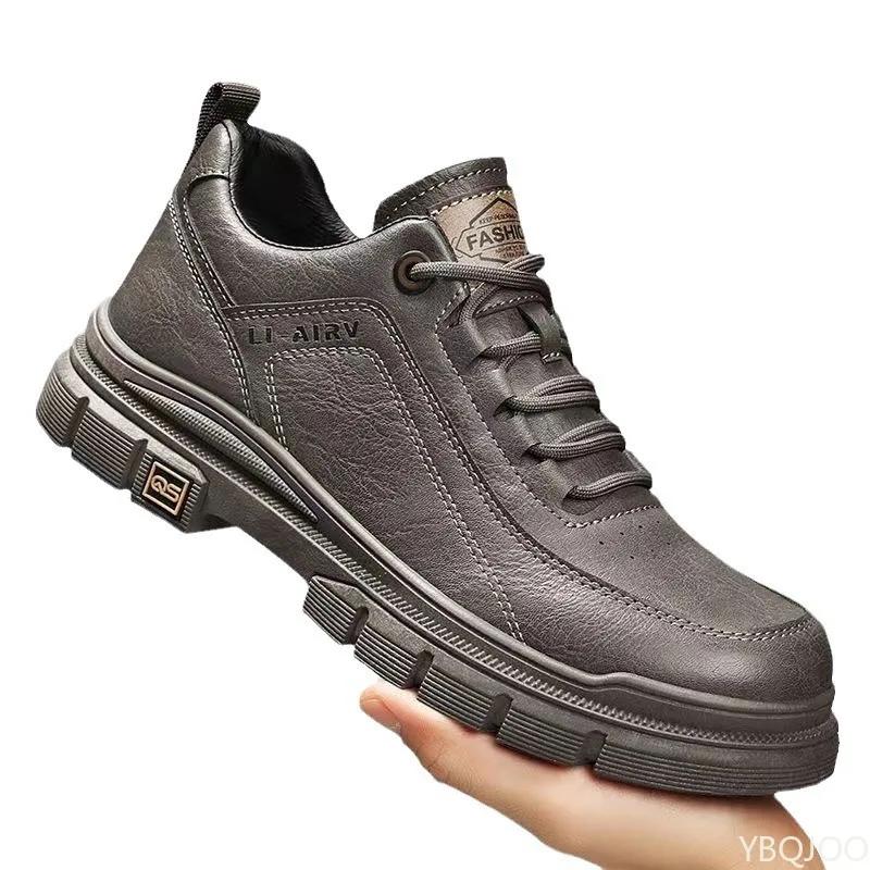 Men's New workwear Shoes Retro low cut leather shoe Casual comfortable work shoes Fashion lightweight Male shoes Homme Zapatos