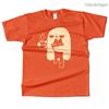 Unisexs Cotton Cute Ghost Holding Cat Graphic High Quality T Shirt Street Casual Style Tee for Unisex and Women