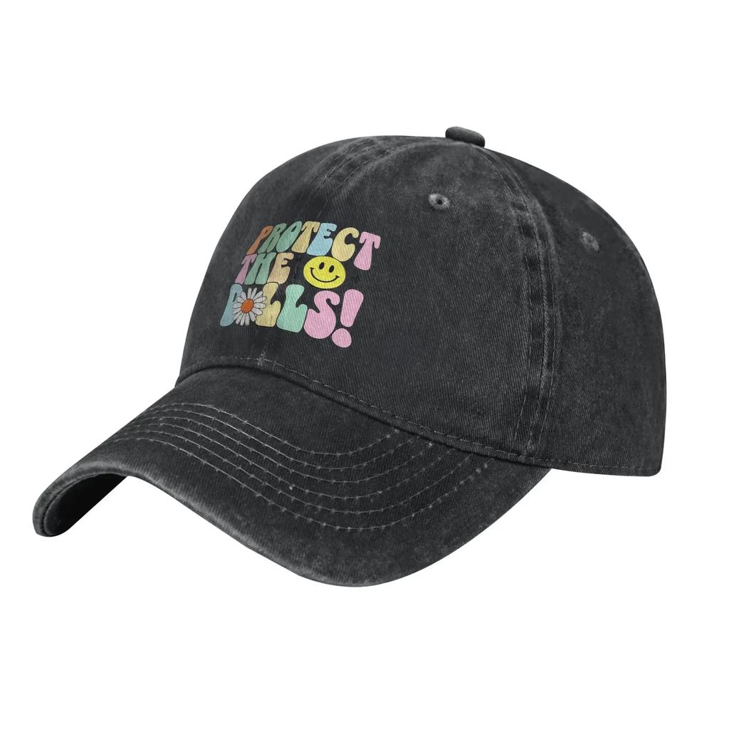 aProtect The Dolls Bold Feminist Empowerment Baseball Cap Vintage Distressed Cotton Snapback Cap Unstructured Soft Hats Cap