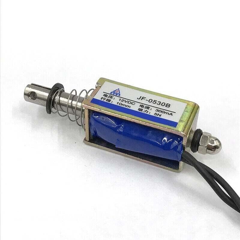 

10pcs Micro DC Solenoid Valve Electromagnet DC 12V Spring Push-Pull Through Type