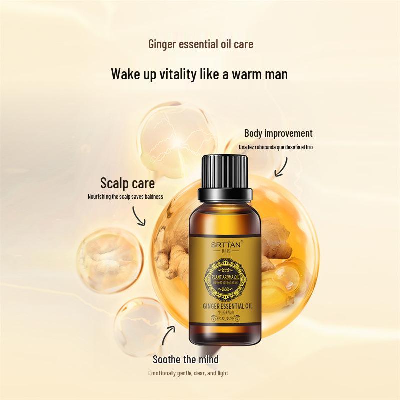 Shidan Ginger Essential Oil for Aromatherapy and Massage Therapy