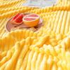 Striped Blanket Milk Velvet Blanket Warm Blanket Nap Blanket Sofa Blanket Coral Flannel Air Conditioning Blanket Super Soft Blanket