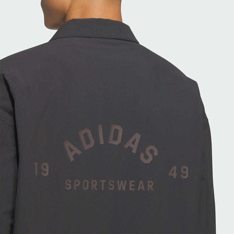 Adidas Casual Sports Series Logo Stand Collar Loose Comfortable Jacket Men Jacket Black JN0114