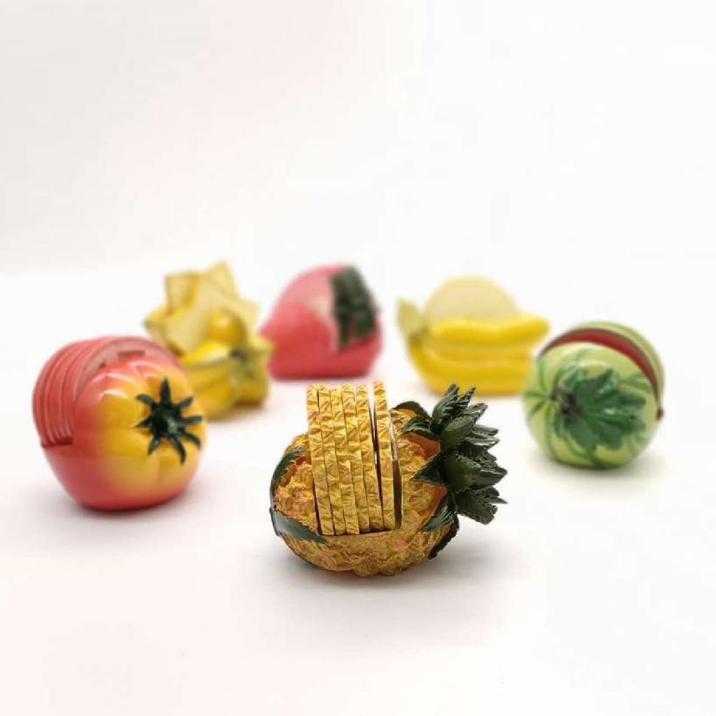 Set of 6 Pineapple Fruit Asian Home Party A006 Coasters, Handmade, Decor, Supplies,