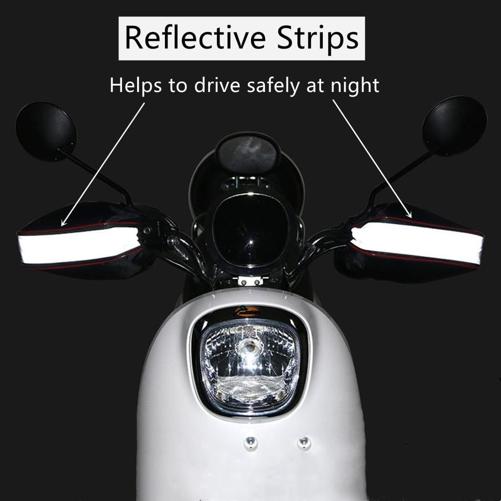 Motorcycle Handlebar Gloves Windproof Waterproof Winter Cycling Gloves Mittens Universal Motorbike Hands Warmer Snowmobile Scooter ATV Motorbike