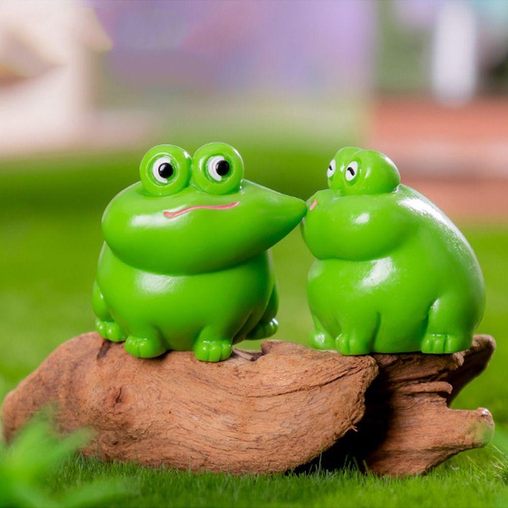 Rabbit Cat Frog Mini Animals Ornament Resin Crafts Micro Landscape Decoration  Car Accessories