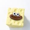 Sausage Mouth Cheese Fidget Toy Big Eyes Cheese Cube Squeeze Toy Cheese Pinch Blocks  Desktop Use