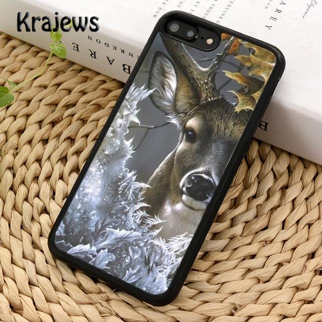 Husa de telefon moale Krajews Deer pentru iPhone 14 5s 6s 7 8 plus X XR XS 11 12 13 pro max Samsung Galaxy S21 S22 ultra