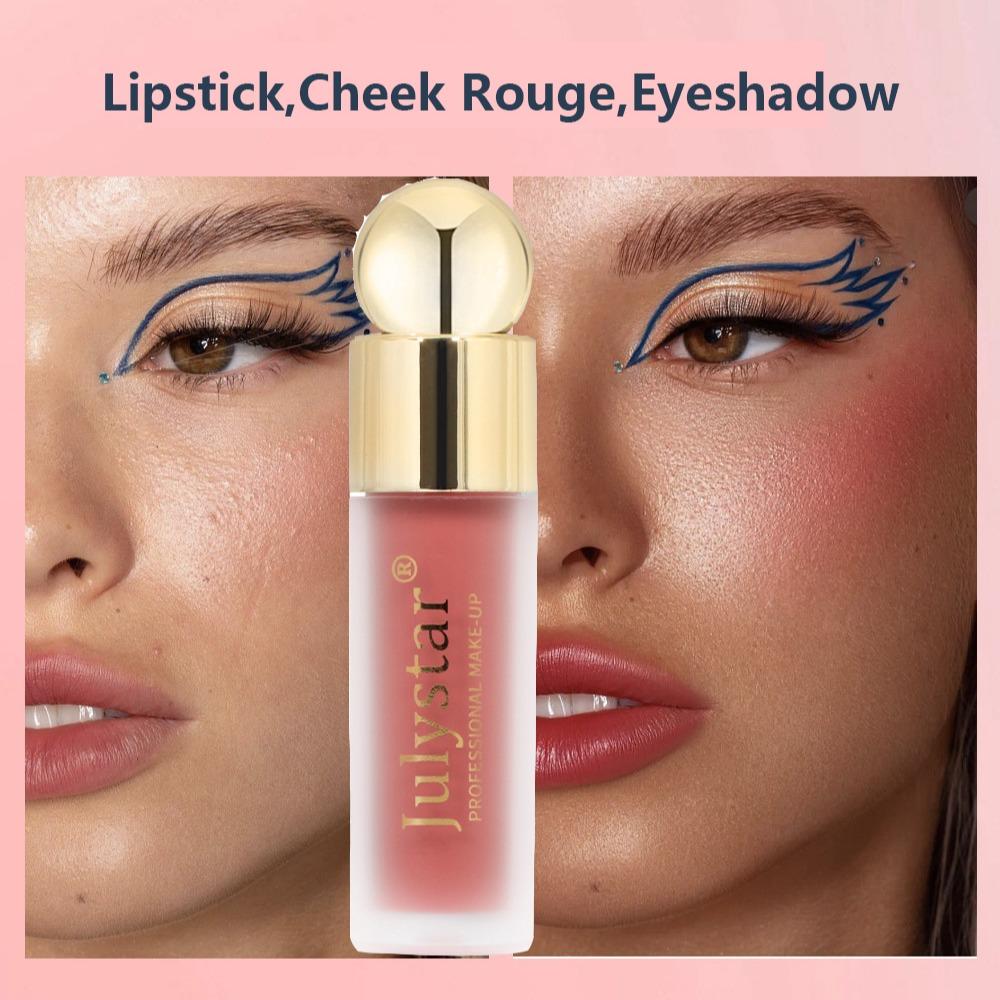 

Устойчивая к поту жидкая пудра, румяна, жироконтролирующий блеск для губ, тени для век, румяна для щек, многофункциональная косметика