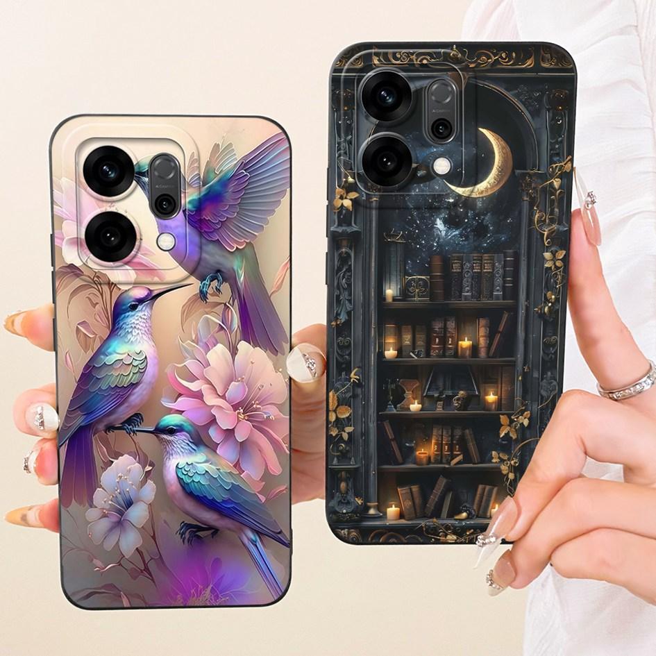 Cute Cartoon Phone Case For OPPO Reno 14 Cover Reno14 Pro Shockproof Silicone Funda Matte Bumper on OPPO Reno14Pro 5G Soft Shell