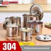 304 Stainless Steel Commercial Seasoning Jar with Lid