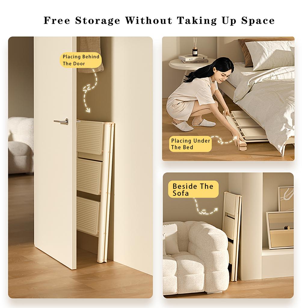 Stepladder, 3 Tiers,  Foldable, Aluminum, Ladder, Load Capacity 330.7 Lbs