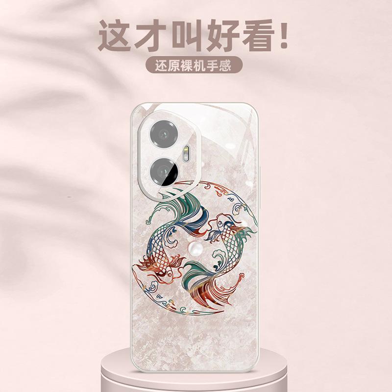 Applicable to Honor 300 mobile phone case, new good luck koi 300pro ice-sensitive crystal transparent heat dissipation 200 with lens film 10