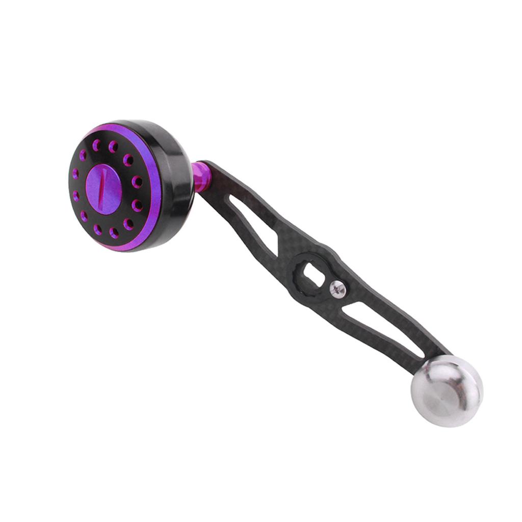 Fishing Reel Handle Aluminium Alloy Handle Double Color Handle For Baitcasting Hole Size 8x5mm Length 115 MM