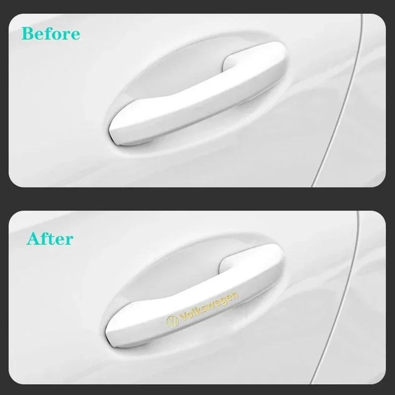 Pro VOLKSWAGEN VW 3ks Kovová vnitřní klika dveří auta Samolepka Dekorace pro Volkswagen Polo GTI Golf Jetta Beetle Polo Tour