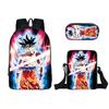 Animation seven dragon ball backpack, primary and secondary school schoolbag, satchel, shoulder bag, pencil case three-piece set