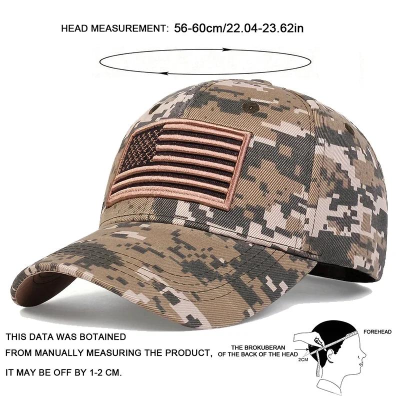 Unisex Us Flag Embroidery Baseball Caps Spring Autumn Outdoor Adjustable Casual Hats Dad Hat Sunscreen Hat Sports Cap