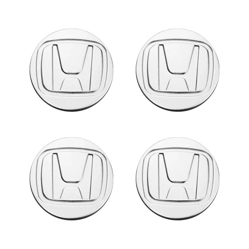 4PCS 58MM/69MM Car Styling Wheel Center Cap Hub Covers Badge Accessories For Honda Odyssey Spirior CR-V Civic HR-V City Accord