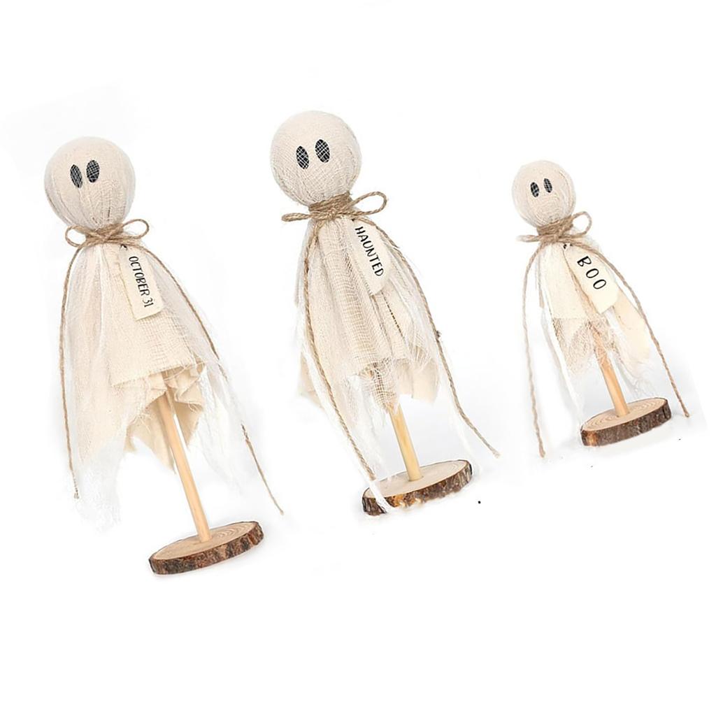 Geist Holzständer Handwerk Heimambiente Ornamente Gruselige Holzdeko für Indoor-Einkaufszentrum