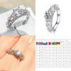 Versatile Fashion Women Luxury Engagement Wedding Rings For Lady Crystal Jewelry Accessories Gifts