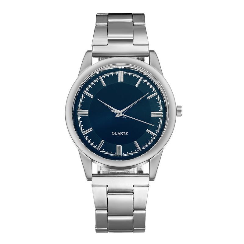 Hip-Hop Men’s Quartz Watch with Steel Band - Minimalist Design