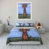 Cartoon Dachshund Holding Heart. Bedding Sets Duvet Cover Sets Duvet Covers Pillowcases(1 * Duvet Cover 2 * Pillowcases Without Duvet Insert)