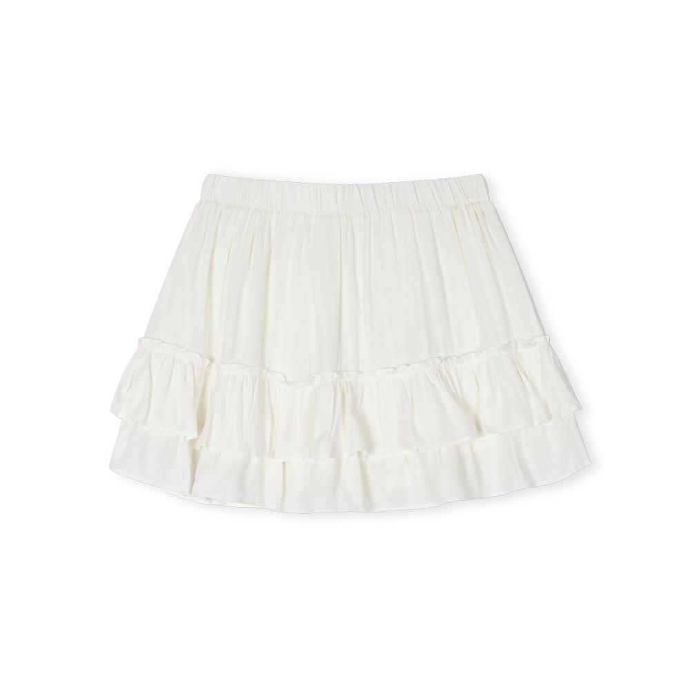 MOAA Fluffy Layer Skirt (White)