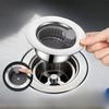 Stainless Steel Sink Drain Strainer Anti-blocking Hair Clean Up Drain Basket Easy Install Sewer Drain Filter