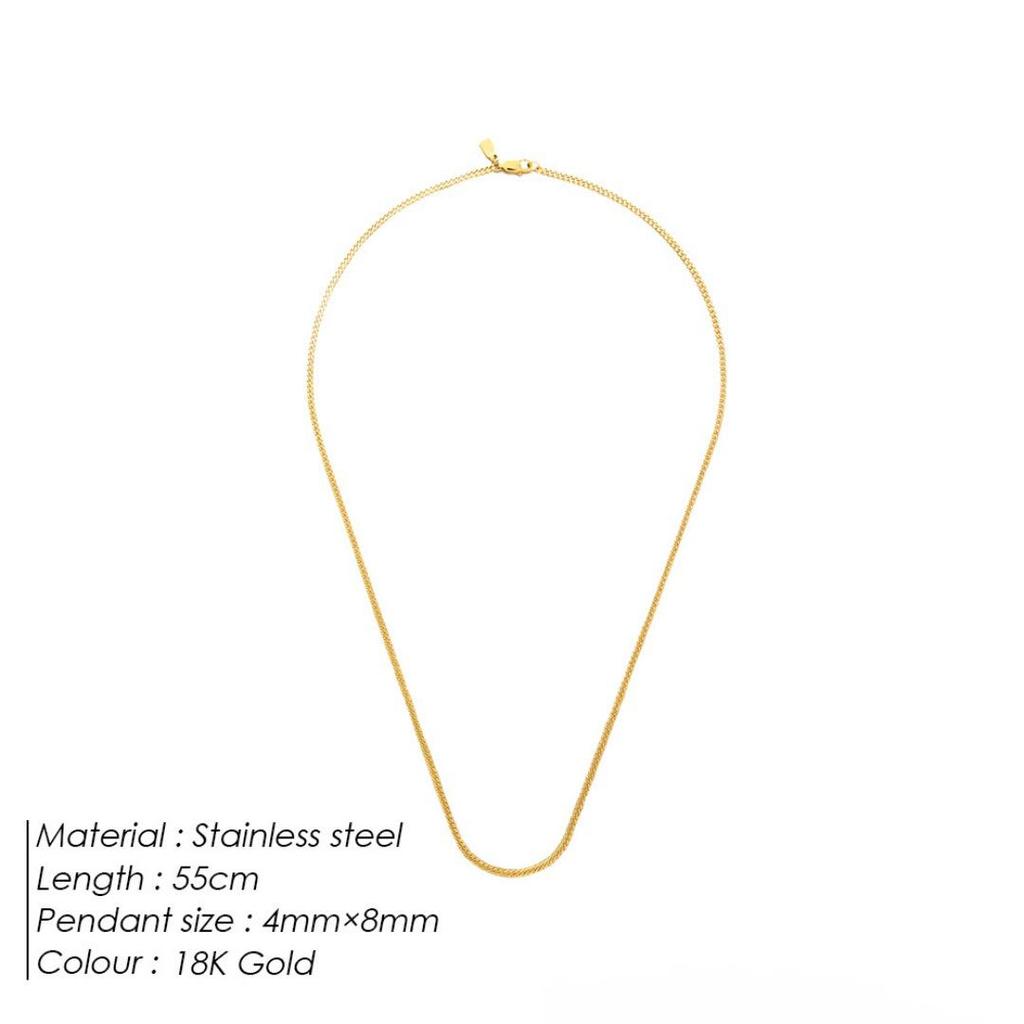 Versatile Cuban Chain Necklace: Titanium Steel Hip-Hop Punk Choker