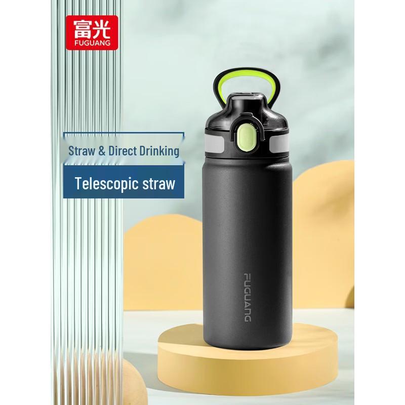 

FUGUANG 600ml 316L Stainless Steel Insulated Straw Bottle