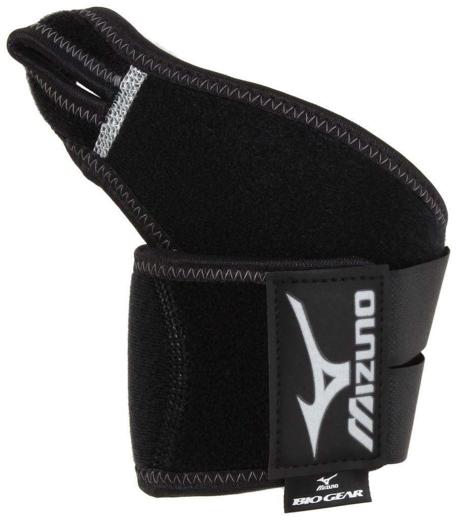 Mizuno BioGear Wrist Support left and right 1 for wrist stability and 50MS330 F (for wrists, piece) protection, unisex, 03, Black,