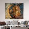 1pc Sun and Moon Tapestry - Polyester Fabric, Machine Washable, Suitable for Home Office Bedroom Living Room Decoration