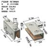 Stainless Steel Glass Door Clamp Display Cabinet Shaft Clamp Glass Cabinet Door Shaft Hinge Display Cabinet Accessories