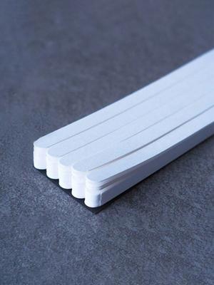 100 pezzi carta bianca per test di fragranza, strumento usa e getta per testare profumi, tavolo per testare fragranze di oli essenziali.
