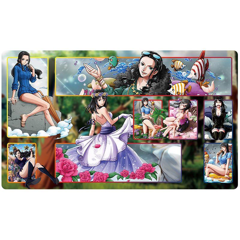One Piece OPCG Playmat  Luffy Zoro Nico Robin Design Anime TCG Table Mat for Card Games Battle Protection Holiday Gift