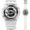 Casio G-Shock 40. výročí Série Clear Skeleton, GMA-S114RX-7AJR, Průhledné hodinky řady S, Voděodolné do 20 ATM, Odolné proti nárazu, Zcela nové