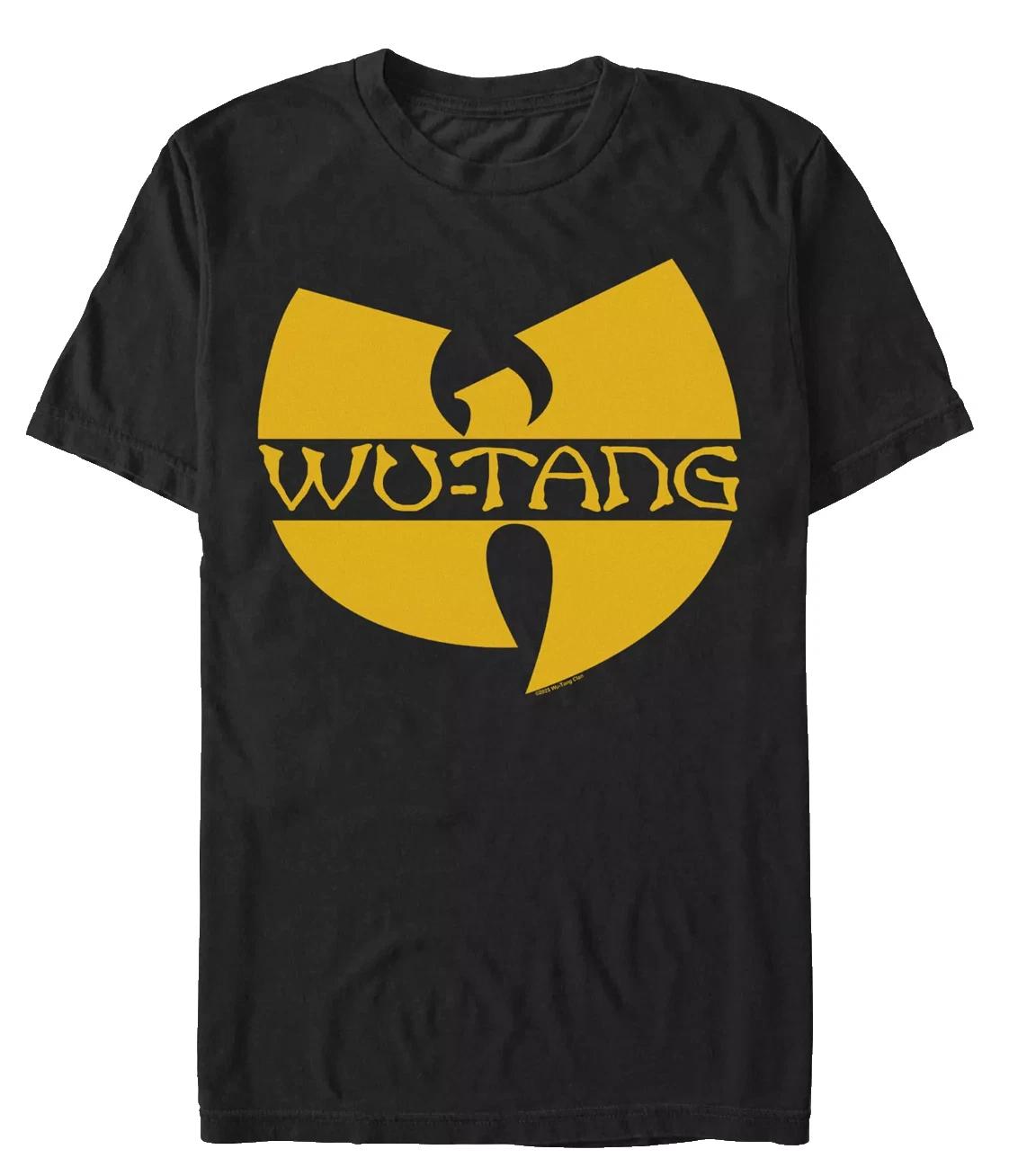 WU-TANG CLAN Logo Official Band Black T-Shirt M