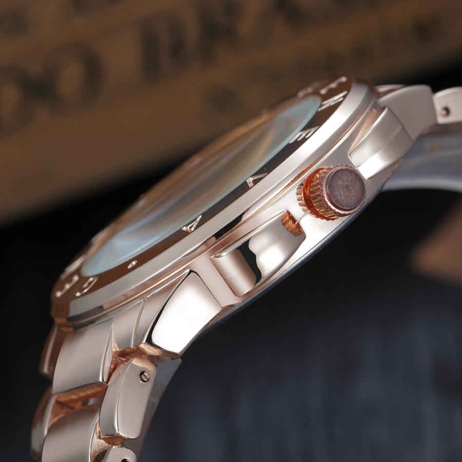 Geneva Men's & Women's Gold Steel Quartz Watch