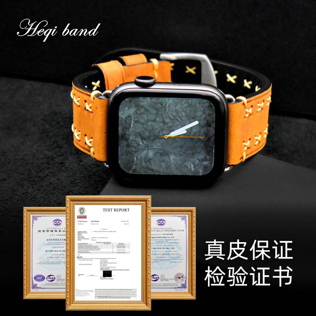 Suitable For Iwatch Strap Apple 8/7/6/5Se Leather Strap Apple Watch8 Bracelet Accessories Strap