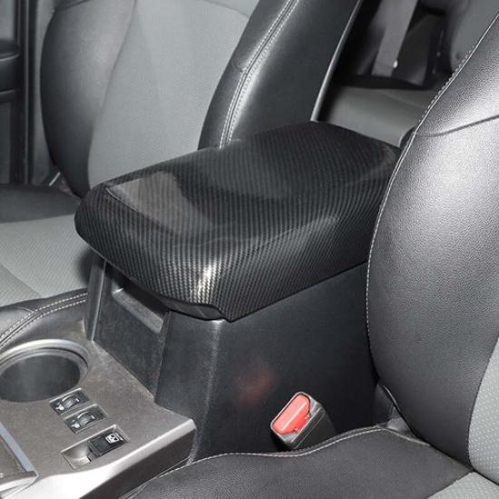 Carbon Fiber Car Center Armrest Panel Cover Saver For 4Runner 2010+ Accessories