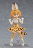 Figma Kemono Friends Serval bemalte bewegliche Figur, nicht maßstabsgetreues ABS und PVC