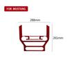 Red Carbon Fiber Cd Panel Ford Mustang 15-19