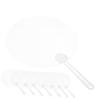 Toyvian 32 Pieces DIY Transparent Paper Portable Handheld DIY Graffiti Plastic Hand Plain Hand Graffiti Hand Fans Fans, Fans, Fans, Fans, Fans,