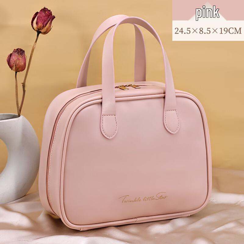 Ins Style Portable Half-Moon Large Cosmetic Bag