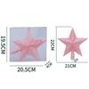 Christmas Pink Pentagon Top Star Tree Topper Exquisite Star Xmas Tree Small Christmas Star Topper Christmas Decorations